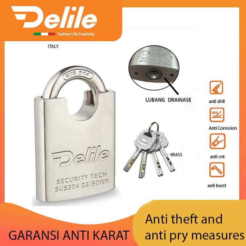 Kunci Gembok Rumah / Kunci Rumah/Gembok Anti Maling/Kunci Pagar/ DELILE GEMBOK Pintu