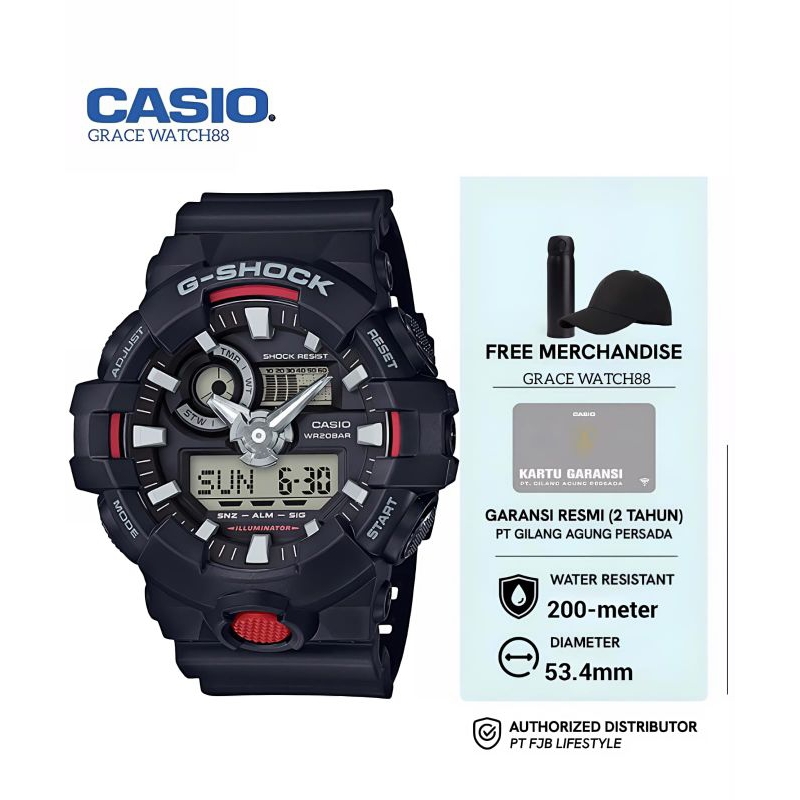 PROMO CASIO GSHOCK GA-700-1ADR G-SHOCK GA-700-1ADR ORIGINAL