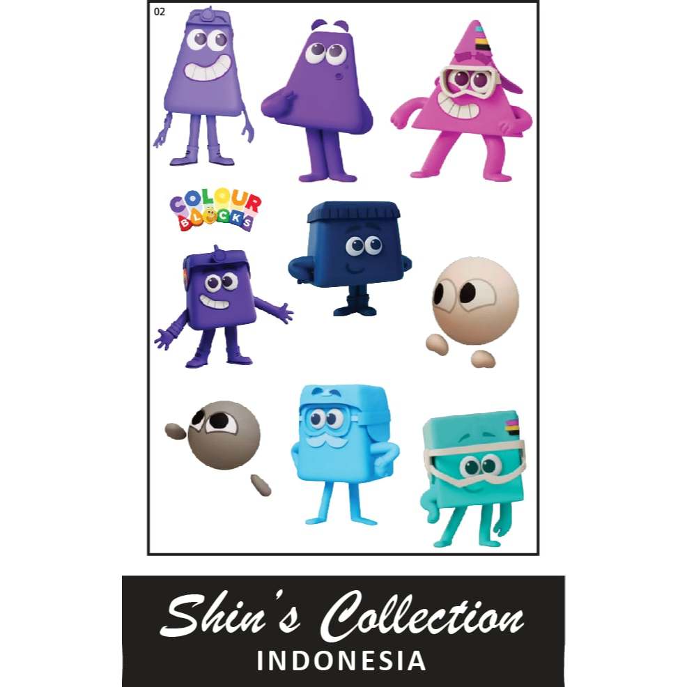 

Sticker stiker Color Blocks 1 pc