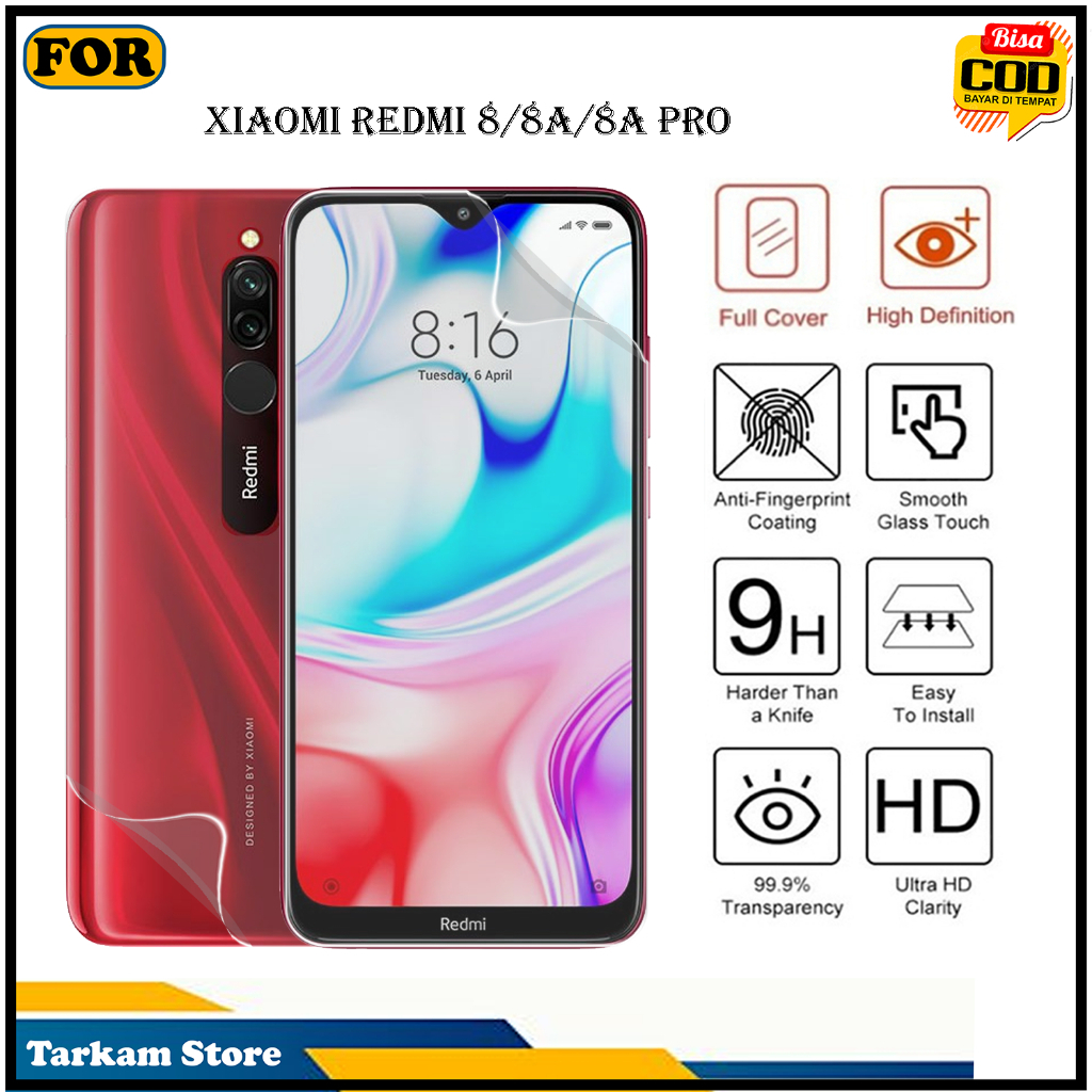 hydrogel antigores XIAOMI REDMI 8/8A/8A PRO  Ini hydrogel jelly bukan tempered glass ya