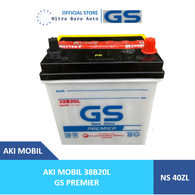 Aki Mobil Brio GS NS 40ZL PREMIER