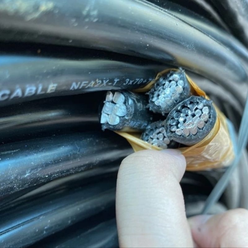 kabel twist 4x70mm 3x70+70mm kabel udara alumunium twisted 4x70mm