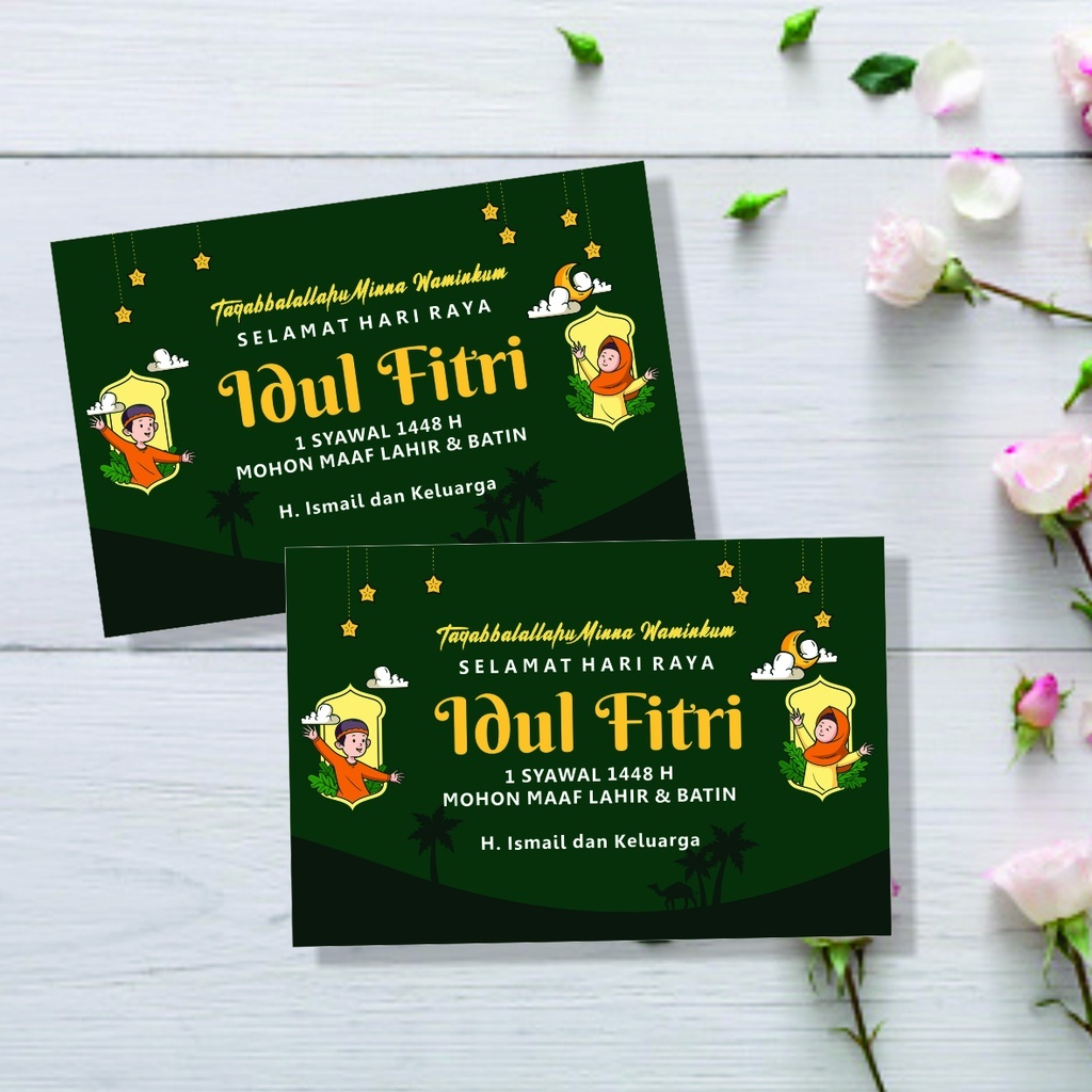 

Kartu Ucapan Idul Fitri & Kartu Nama Custom