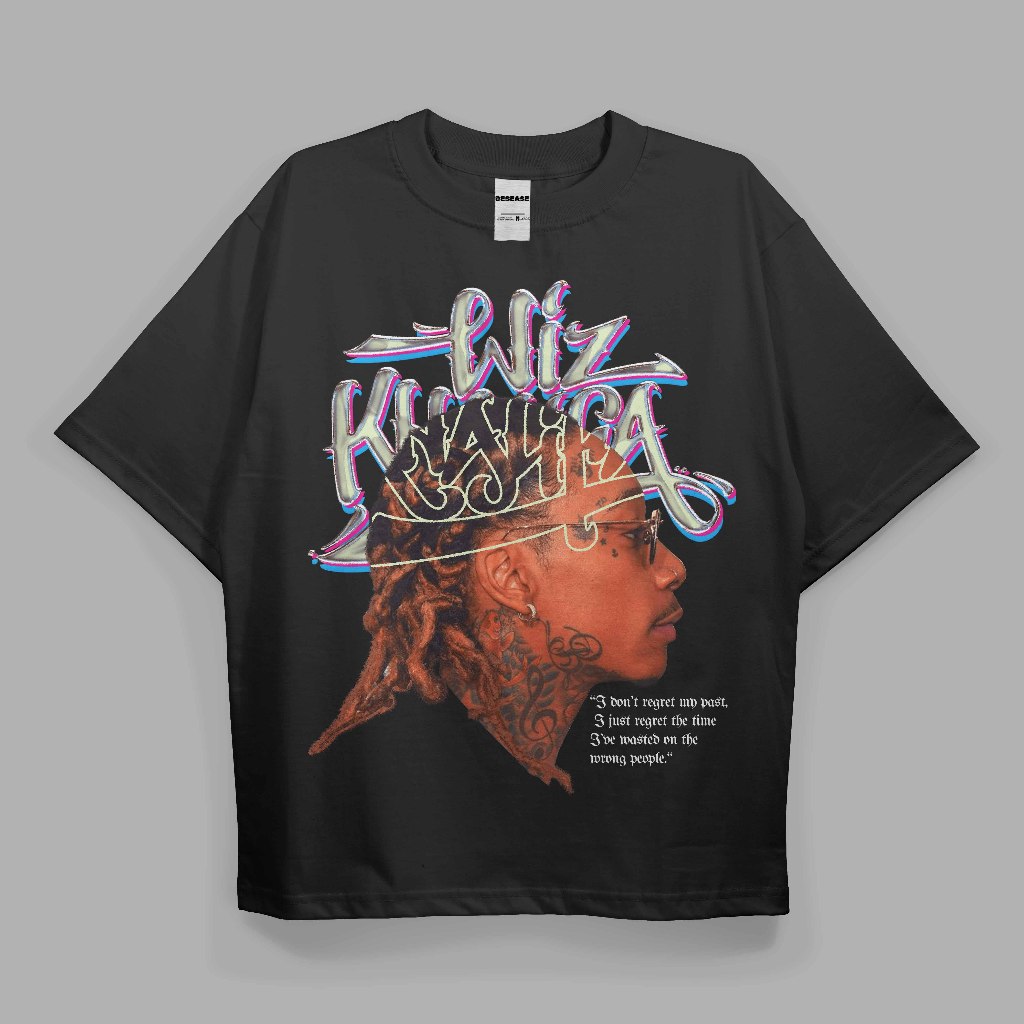 VINTAGE - Wiz Khalifa Oversize 20s T Shirt - Kaos Vintage Wiz Khalifa Oversize 20s - Wiz Khalifa Mod