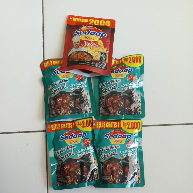 

KECAP SEDAP MANIS KEMASAN 77G / 2 RIBU AN