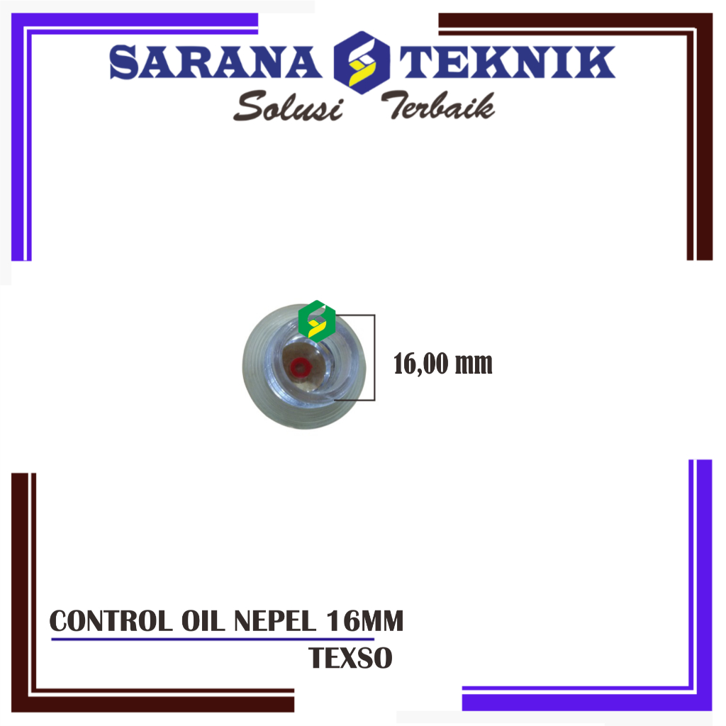 TUTUP KONTROL INDIKATOR OLI KOMPRESOR NEPEL 16MM TEXSO