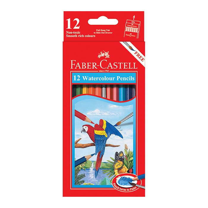 

PENSIL WARNA AIR FABER CASTELL ISI 12 - WATERCOLOUR PENCILS 12 - #114462 - PENSIL WARNA MURAH