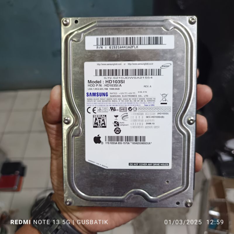hard disk hdd 1TB 1 TB samsung sata 3.5 inch cctv pc rakitan hard disk bekas murah
