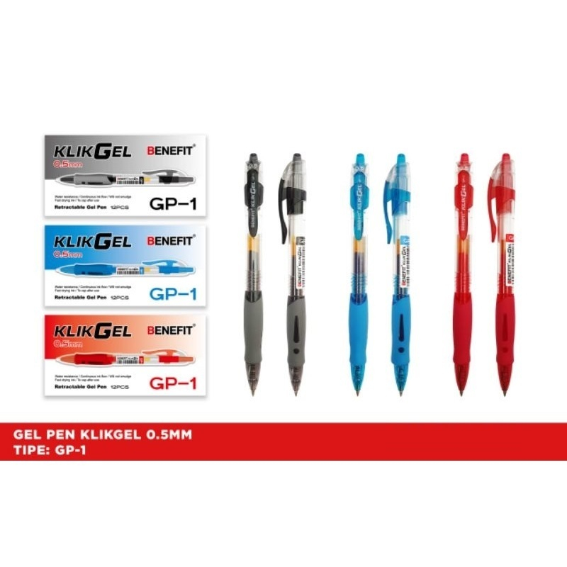 

PULPEN BENEFIT KLIK GEL GP-1 HARGA SATUAN