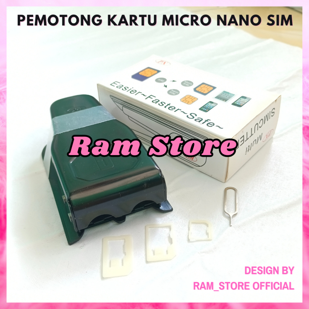

1 Set Alat Potong Kartu Sim Card 2 In 1 Sim Cutter Pemotong Kartu Sim Mikro Dan Nano