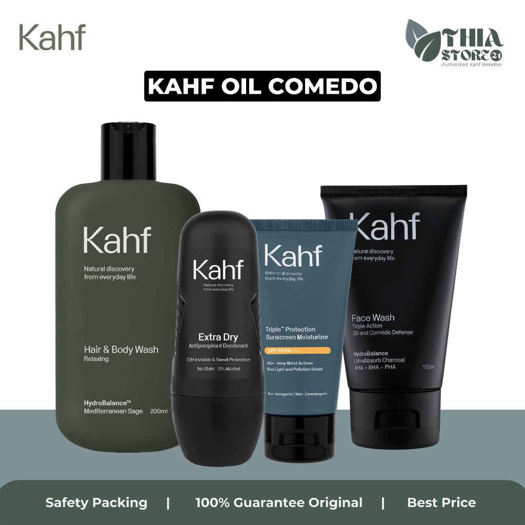 Kahf Oil & Comedo Paket Skincare Kahf Menghilangkan Komedo