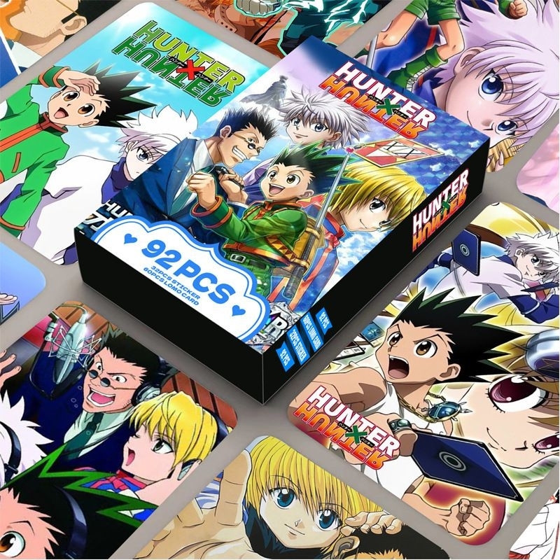 Lomocard / Photocard Anime HUNTER X HUNTER Isi 92 pcs ( isi 32 sticker random)