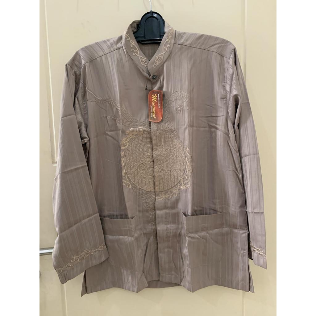 BAJU KOKO ROSELLA LENGAN PANJANG OBLONG BORDIR