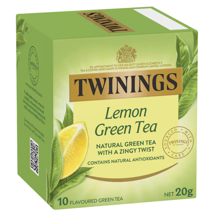

Twinings Green Tea & Lemon Tea Bags 10 Pack