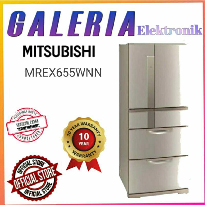 REFRIGERATOR MITSUBISHI MULTI DRAWER MR-EX655WN / MREX655WN / MR EX655WN