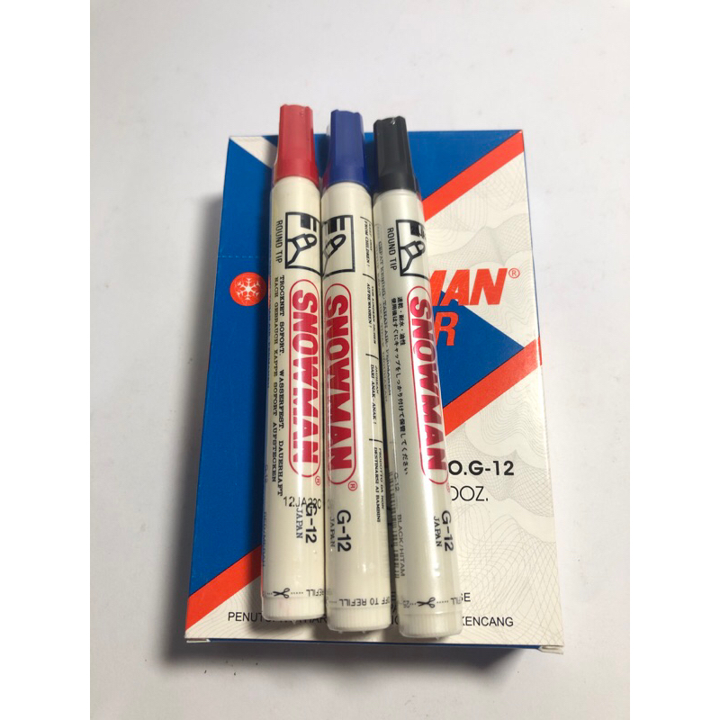 

1 Biji Spidol Permanen Snowman G-12