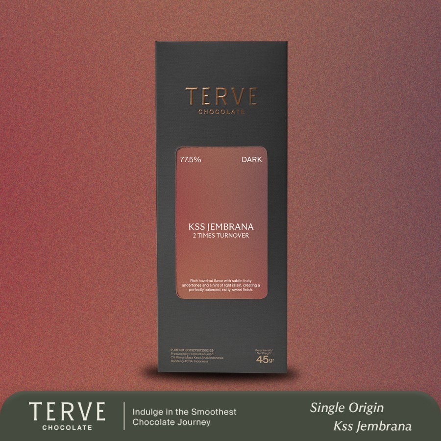 

Terve Single Origin KSS Jembrana 77.5% #2 - 45 gr