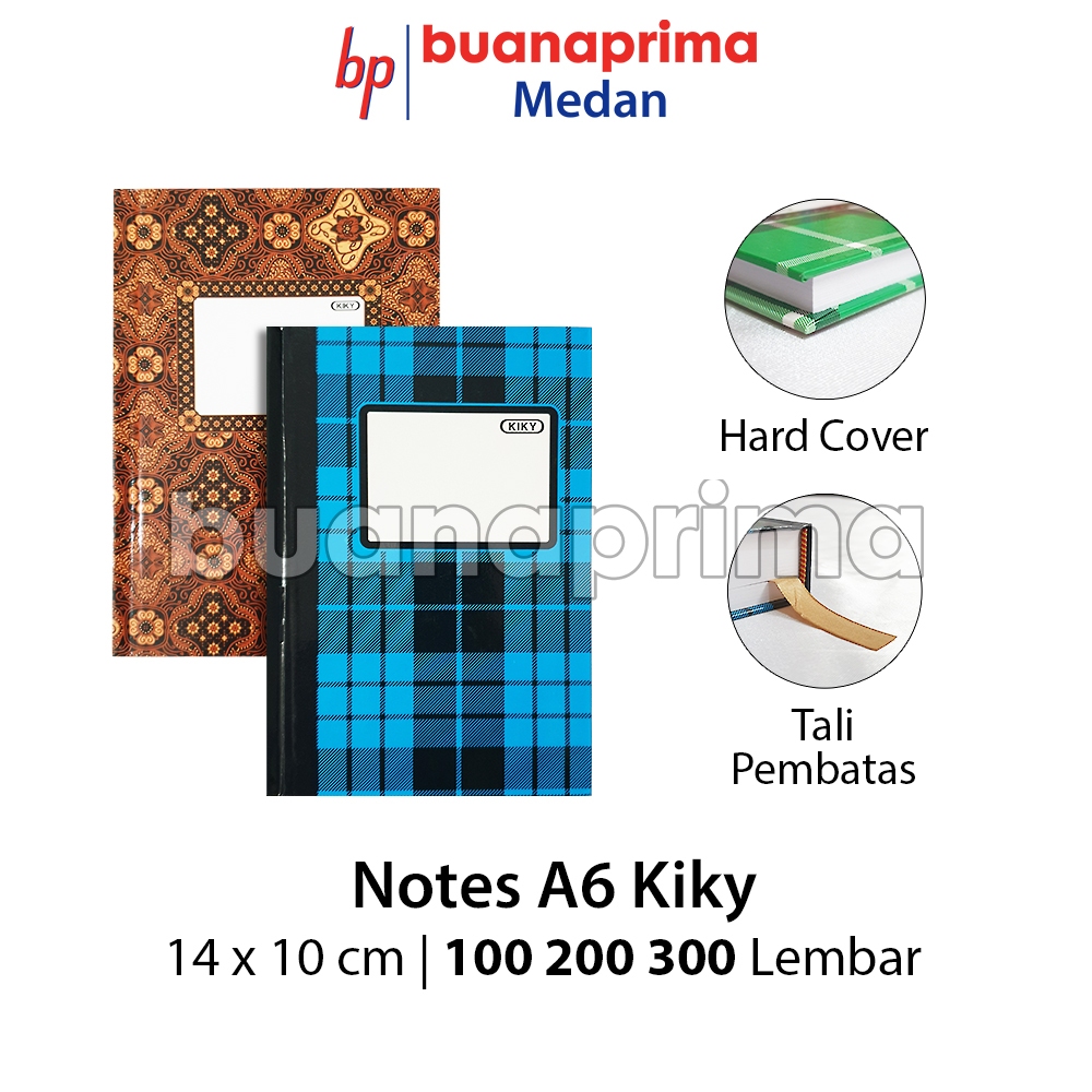 

Buku Notes Hard Cover Kiky A6 isi 100 200 300 Lembar Kecil 16x10.5 cm Notebook Notes