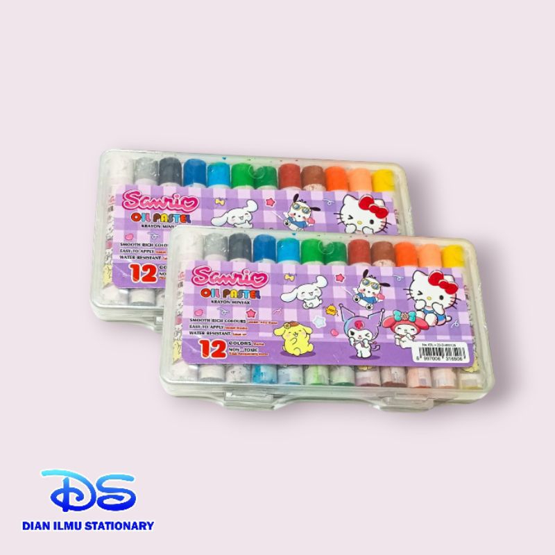

oil pastel mini sanrio 12 warna
