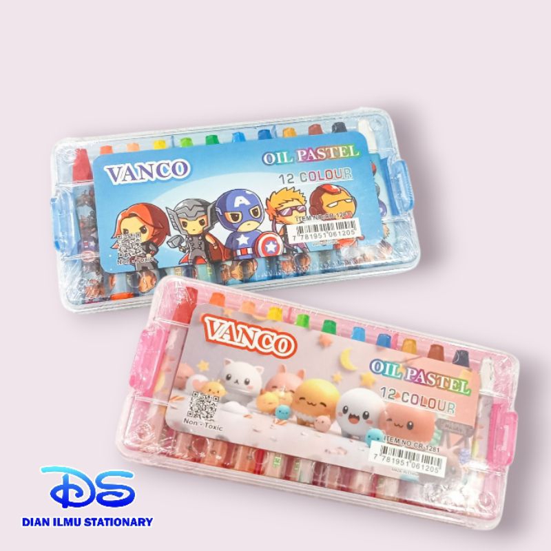 

oil pastel 12 warna vanco CR-1281