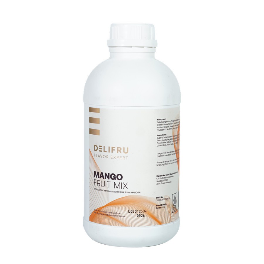 

Delifru Mango Fruit Mix Puree - Puree Mangga 1 Kg