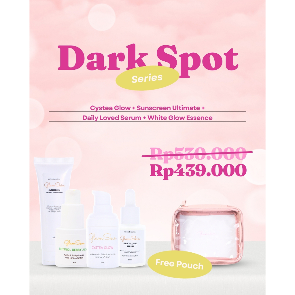 GLAMSKIN - Dark Spot Series 2 (Cystea Glow + Sunscreen Ultimate + Daily Loved Serum)