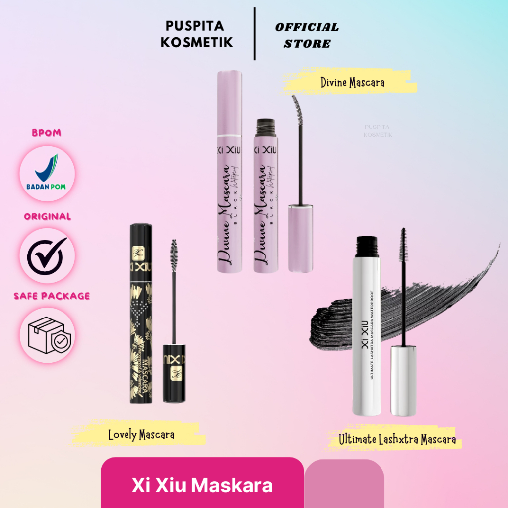 Xi XiU DIVINE MASCARA BLACK WATERPROOF / Xi XiU LOVELY MASCARA WATERPROOF & VOLUMIZING / Xi XiU ULTI