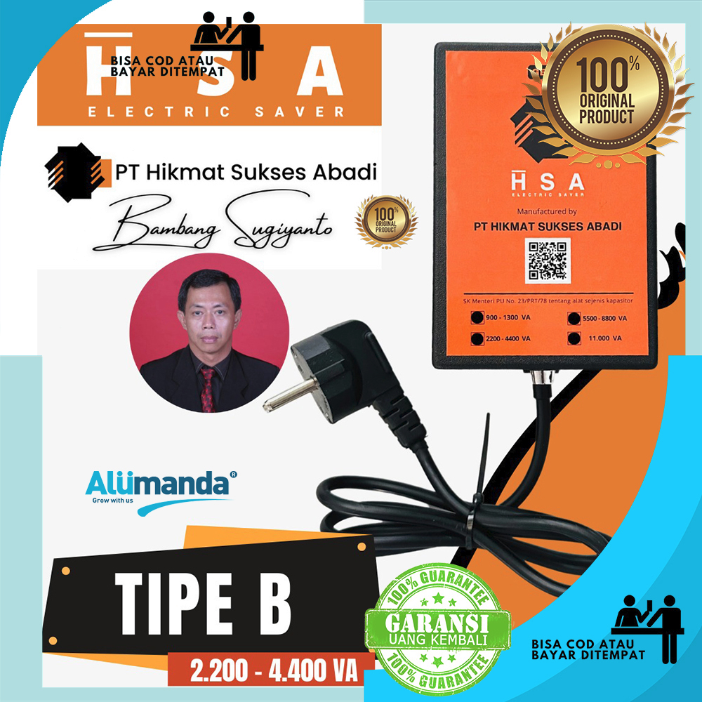 ALAT PENGHEMAT DAYA LISTRIK TOKEN RUMAH 2200-4000 WATT TIPE B ANDODA HSA ELECTRIC SAVER ORIGINAL