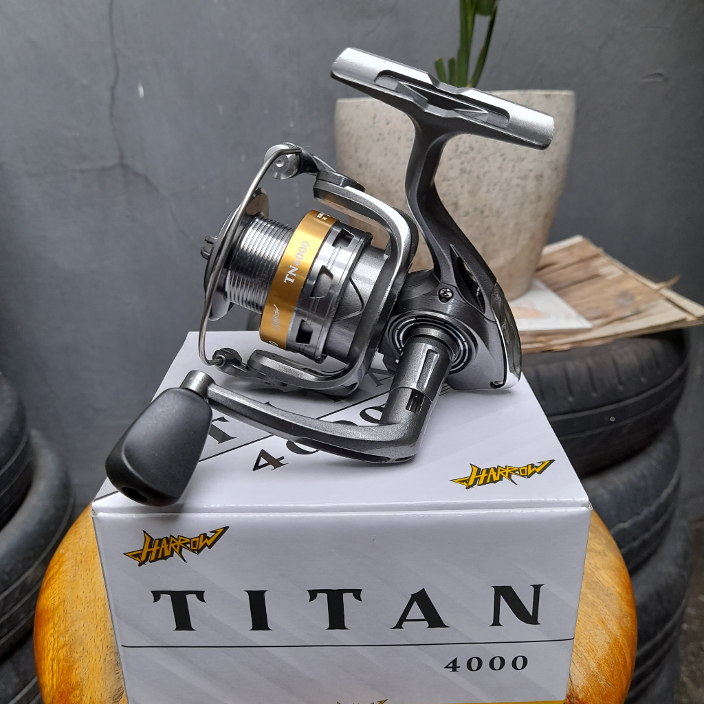 Reel Pancing Harrow Titan 4000 | Gear Ratio 5.0:1 | Max Drag 5.5Kg | Cocok untuk Casting & Jigging