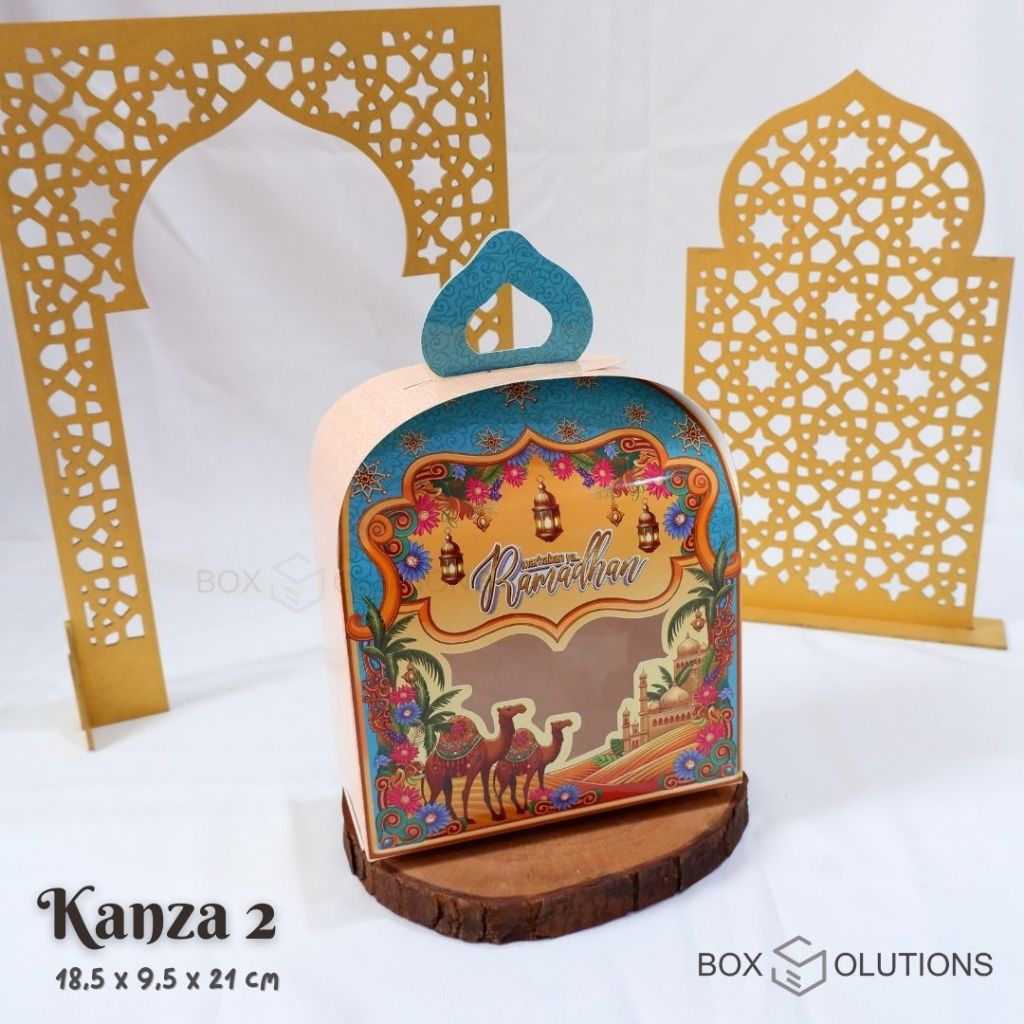 

box kanza 2 eid / box hampers lebaran / box toples idul fitri - 18,5x9,5x21 cm