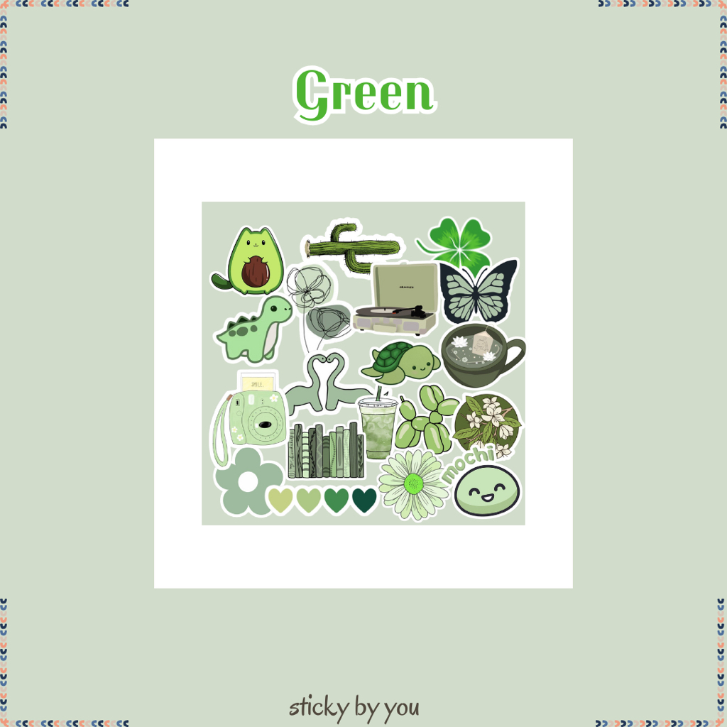 

Sticker Green - Sticker Tumblr / Sticker Aesthetic - Sticker Vinyl Laptop/Case HP/dll - Gift/Merch