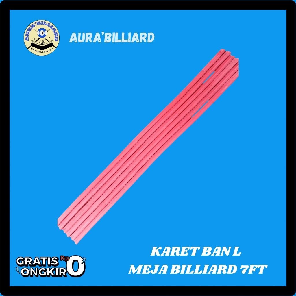 KARET BAN L MEJA BILLIARD 7FT/KARET BAN MEJA BILLIAR/MEJA BILLIAR