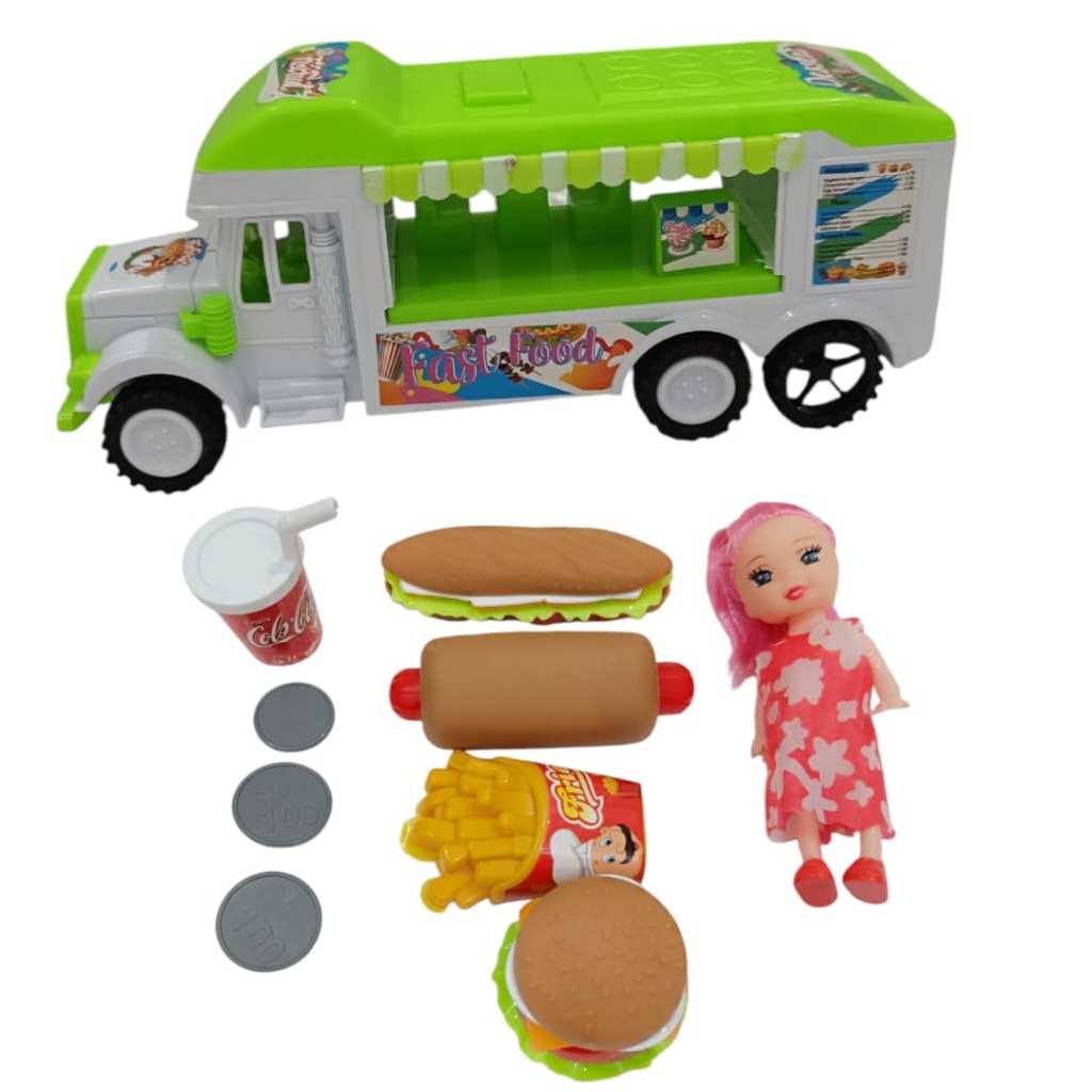 Mainan anakmobil truck delicious fast food / Mainan anak mobil truck burger sandwich LI11-LI10-LI13