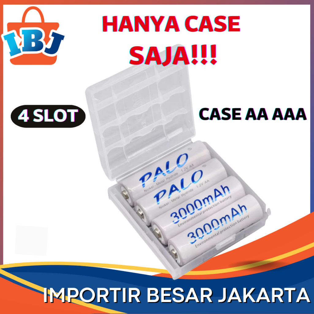 Tempat Penyimpanan Baterai Case Kotak Wadah Tempat Batre AA AAA Sony Baterai Case Kotak Wadah Tempat