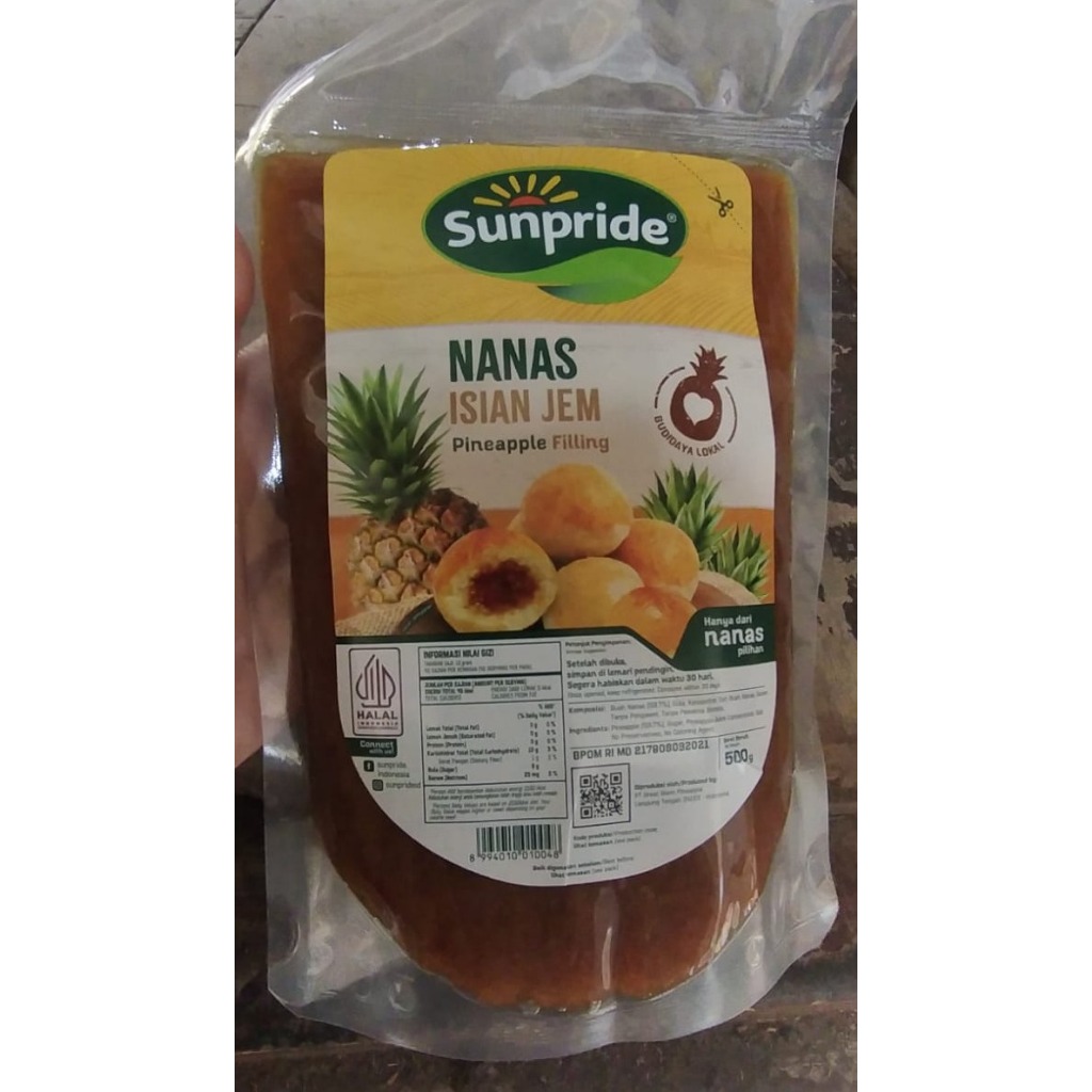

Nanas Isian Nastar SUNPRIDE 500gr (Kemasan ori)