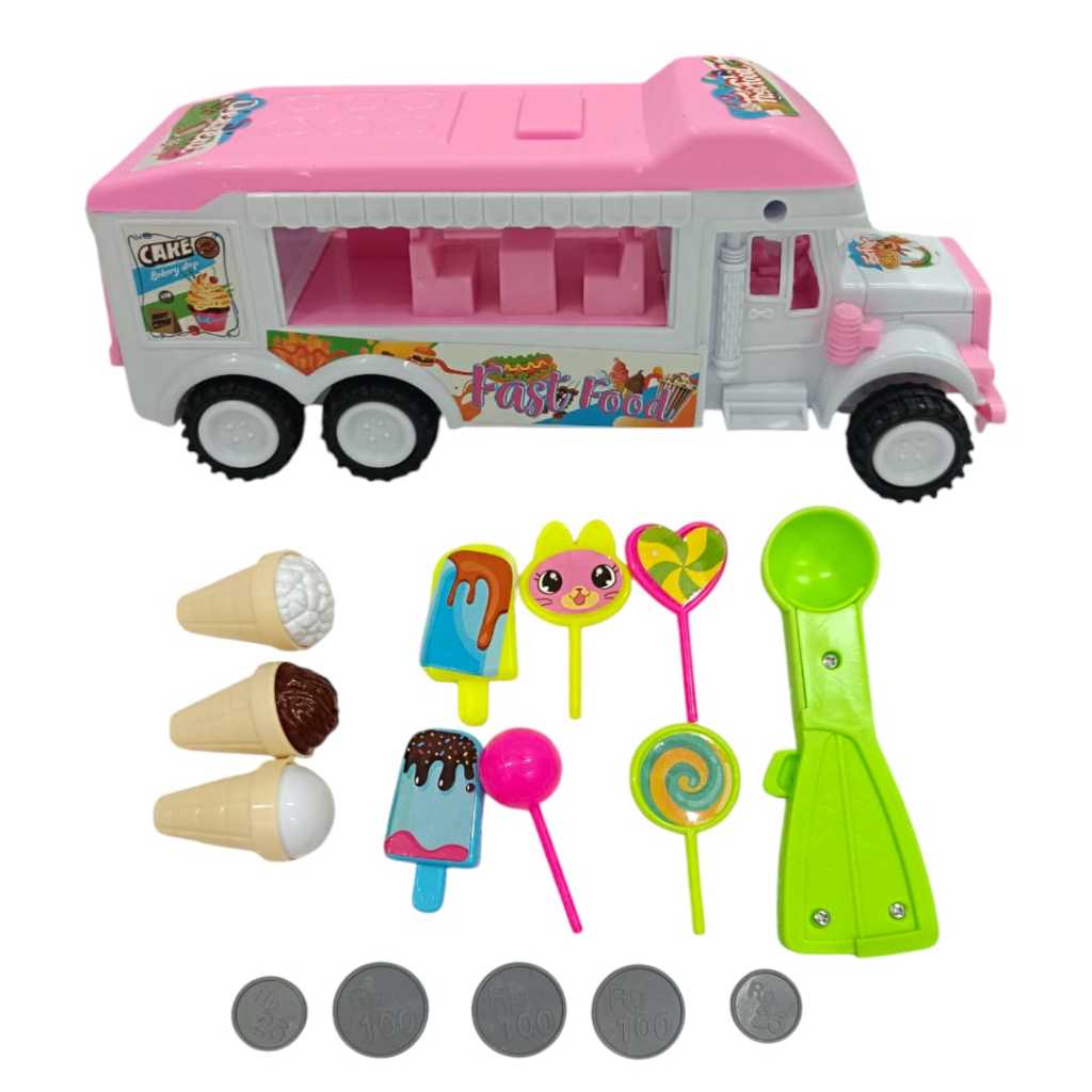 Mainan anak mobil truck burger sandwich LI11-LI10-LI13 / Mainan anakmobil truck delicious fast food