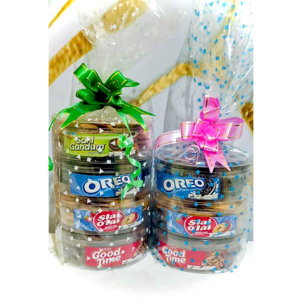 

PAKET SNACK REPACK ISI 3 - ISI 4 - OREO - GOODTIME - SLAI OLAI - SARI GANDUM