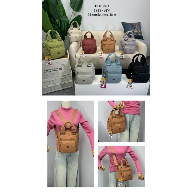TAS IMPORT SAMARINDA | Chibao 1813-SF# 3in1 | Tas selempang Ransel Wanita
