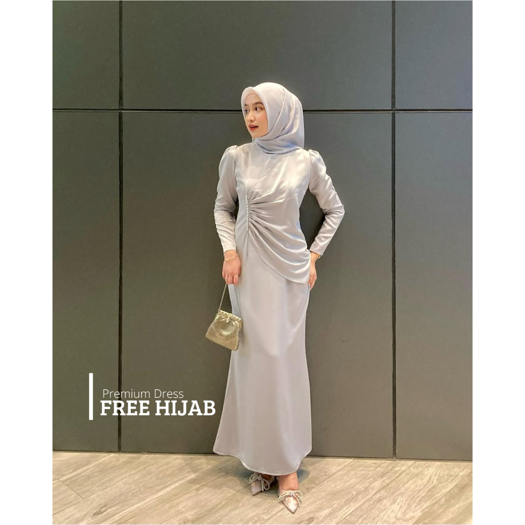 TERMURAH  GAMIS PESTA MEWAH DIEVA/ BAJU PESTA MUSLIM / SERAGAMAN BRIDESMAID