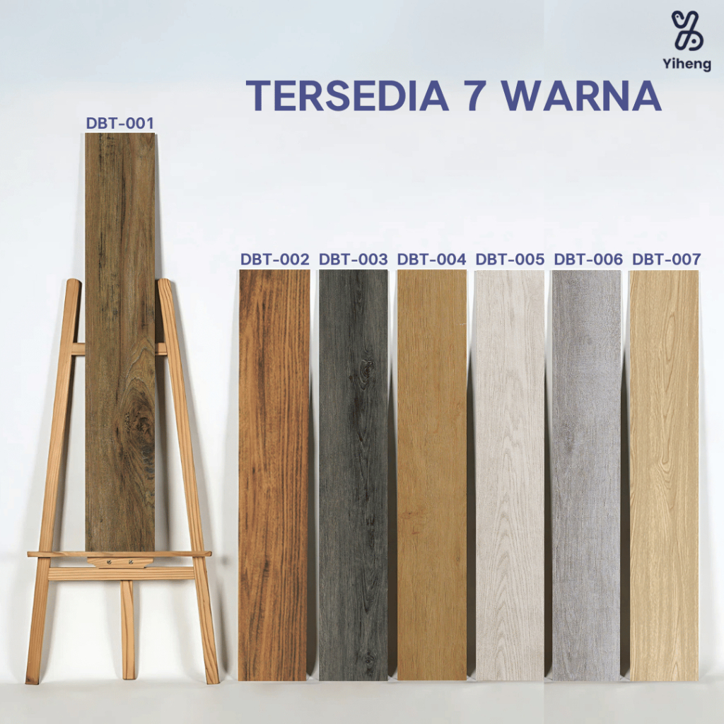 AQW Lantai Vinyl Premium 1 BOX ISI (36pcs) Stiker Lantai Vinyl Lantai Kayu Hh Quality Vinyl Stiker