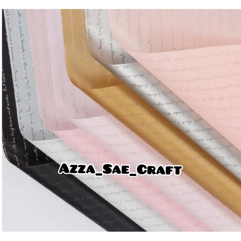

FREE PACKING Cellophane Quotes Waterproof Wrapping Kertas Buket Bunga Ecer Kertas Buket Motif Flower Kertas Buket