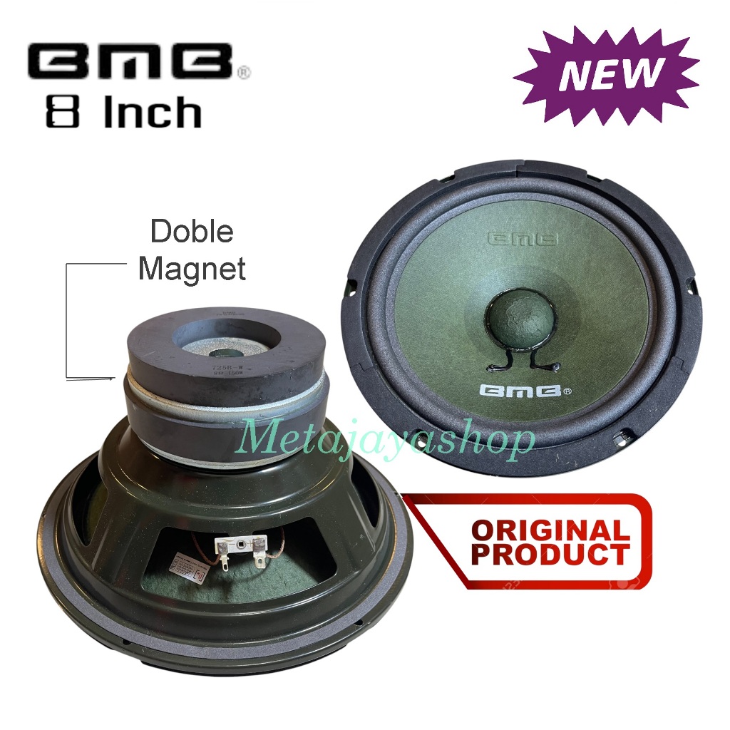 Speaker Component BMB 8 Inch Original Speaker komponen BMB 8 inch double magnet