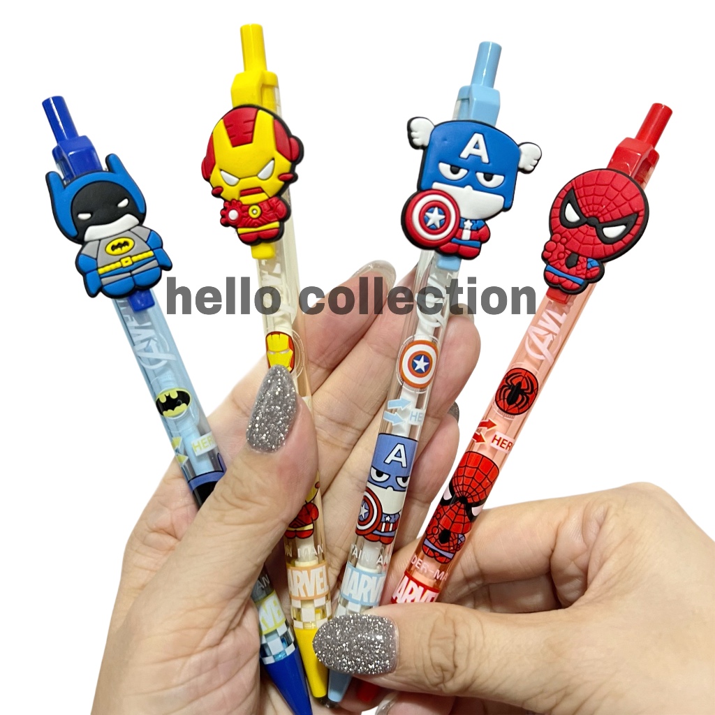 

Pensil Anak Avengers 3D Batman Spiderman Ironman Captain America Lucu Karakter Kartun