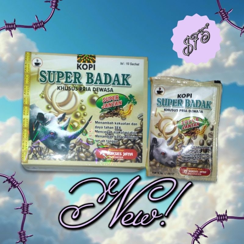 kopi super badak 100% original
