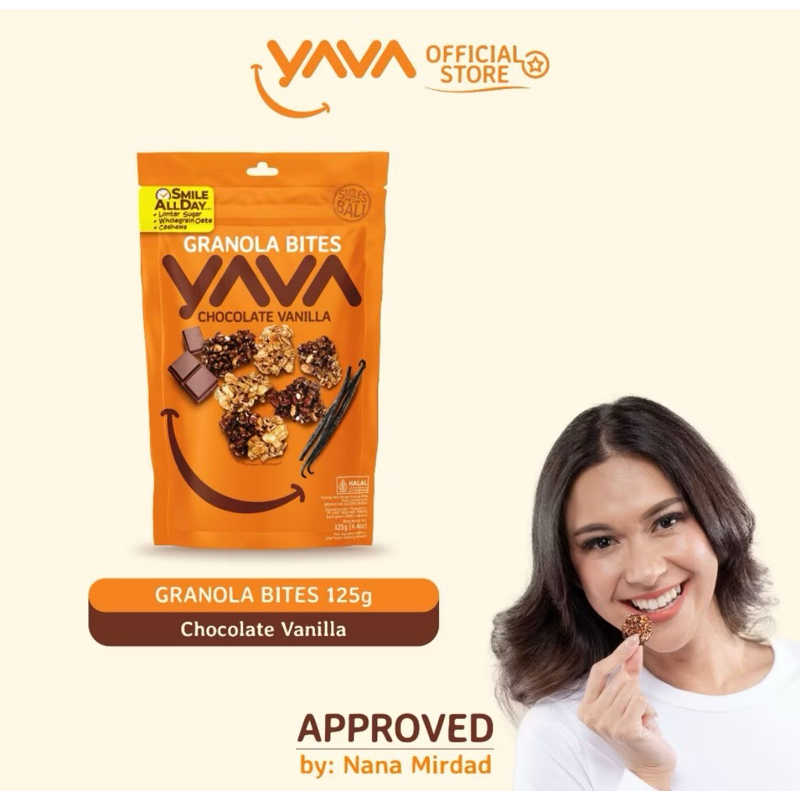 

YAVA Granola Bites Chocolate Vanilla 125g