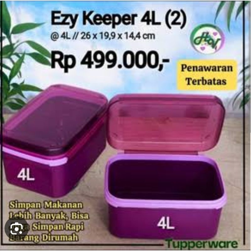Ezy keeper 4 l tupperware