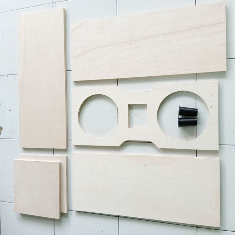 potongan box speaker 8 inch double dan tweeter triplek 12mm