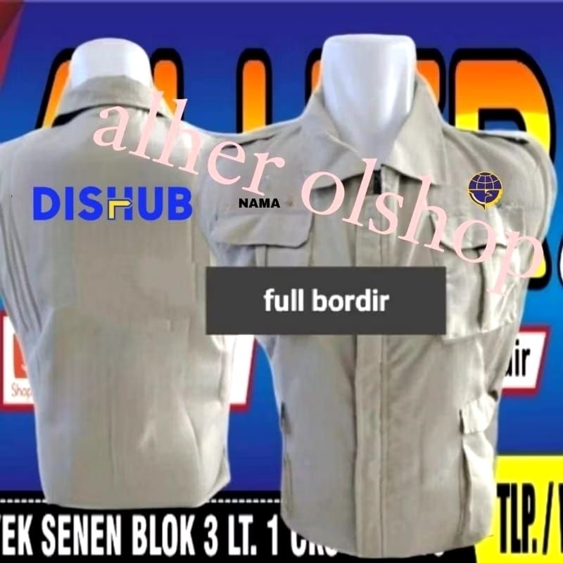 Rompi dishub rompi bordir dishub rompi kerja dishub rompi vest dishub rompi seragam dishub Rompi Kem
