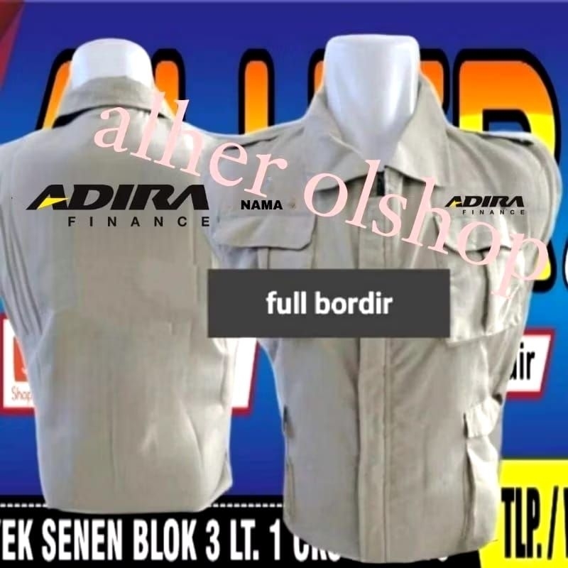 rompi bordir Adira finance rompi kerja Adira finance rompi vest Adira finance rompi Adira finance ro
