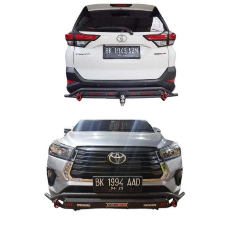 Paket Towing Belakang Dan Tanduk Depan Sevencode Model Cobra Mobil Rush/Terios